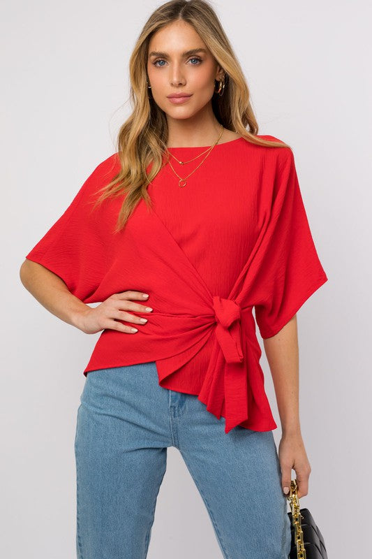 Amber Side Tie Top