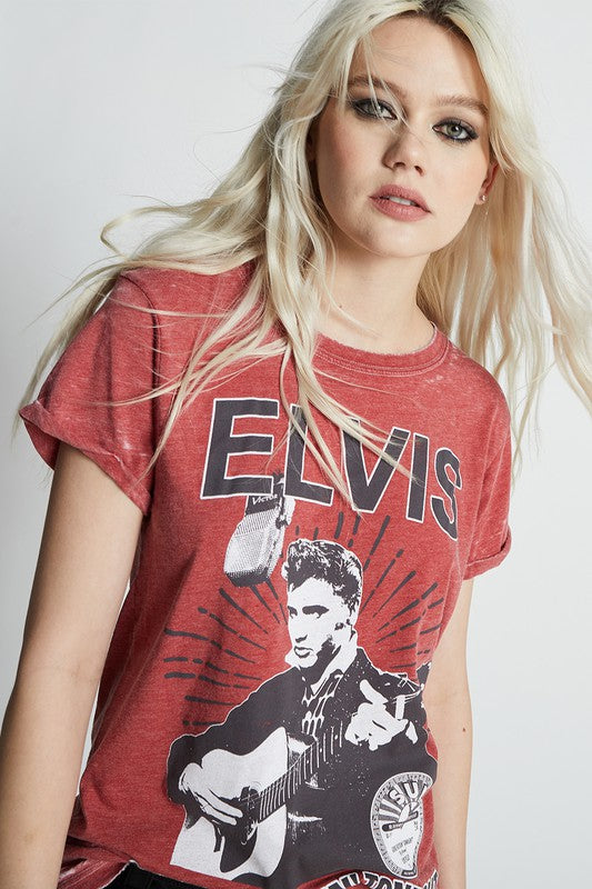 Sun Records X Elvis Burnout Tee