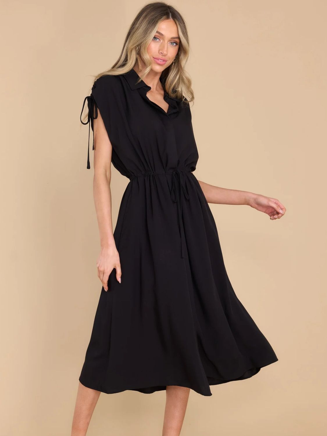 Iris Short Sleeve Midi Dress