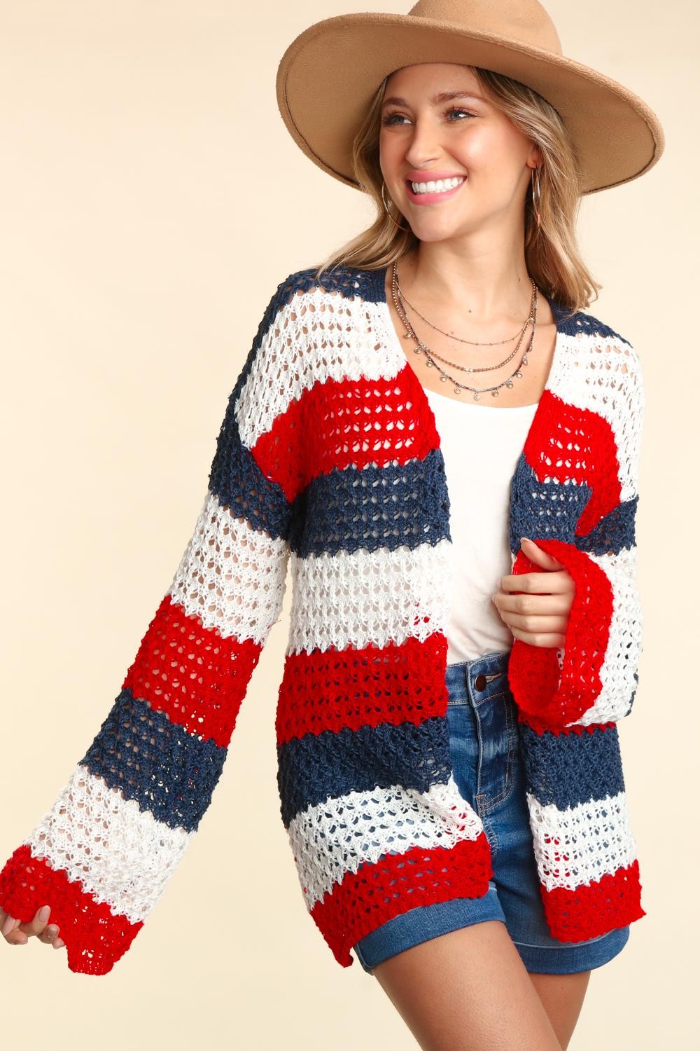 American Sweetheart Knit Cardigan (XL-3XL)