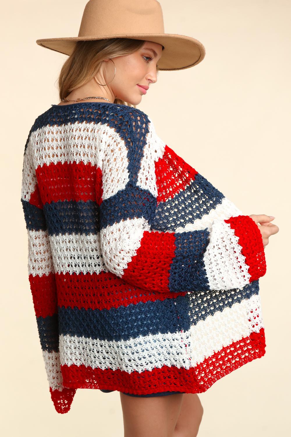 American Sweetheart Knit Cardigan (XL-3XL)