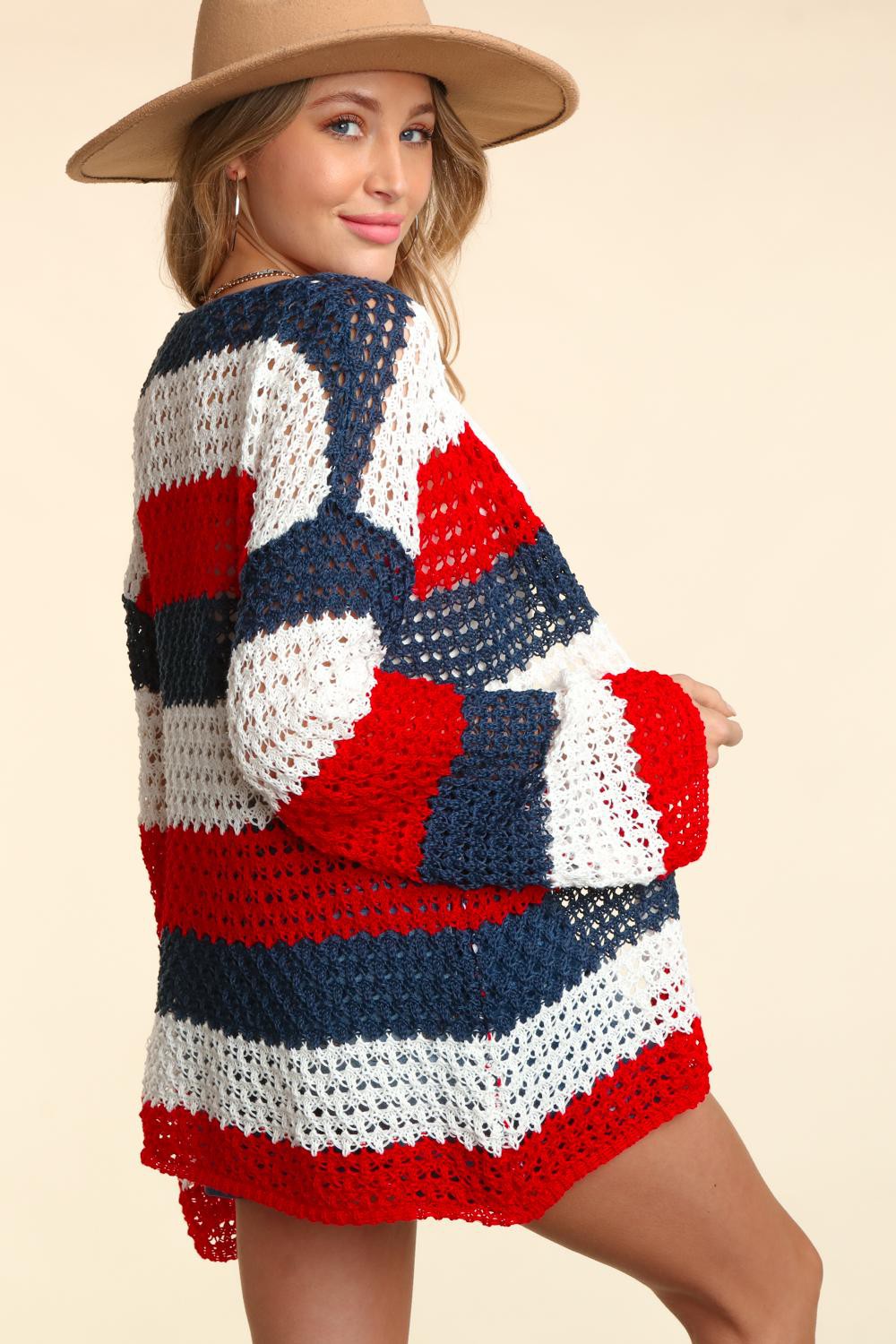 American Sweetheart Knit Cardigan (XL-3XL)