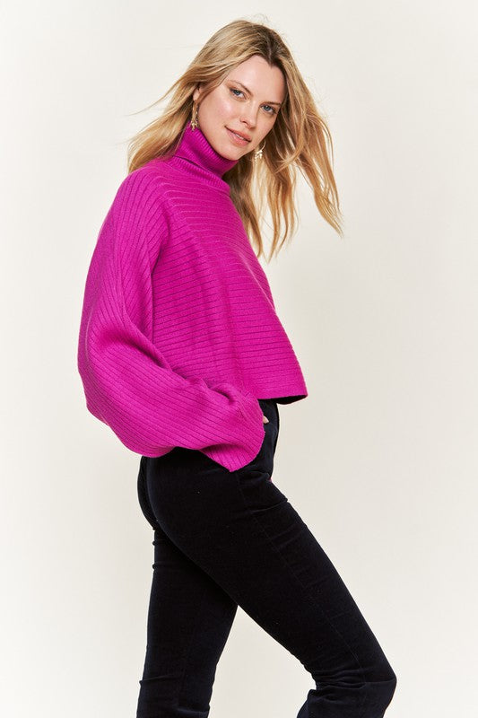 Mock Neck Long Sleeve Top