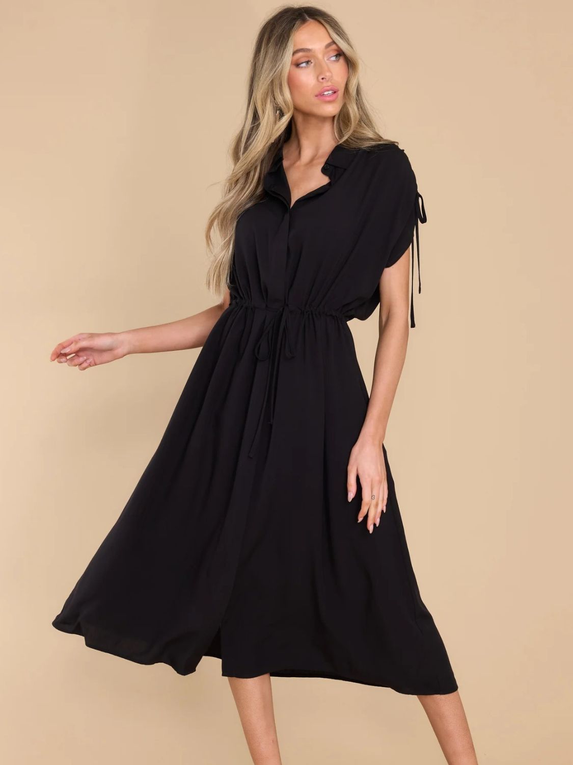 Iris Short Sleeve Midi Dress